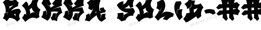Bokka Solid字体转换